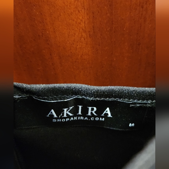 NWT Akira VALENTINA DIMENSIONAL MIDI DRESS IN BLACK, Black, Sz. M - Picture 12 of 14